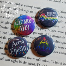 Wizard Pride 1" Pin Back Button Mix