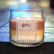Hero Scented 4 oz Candle- Broomstick, Treacle Tart, Flowery Somthing