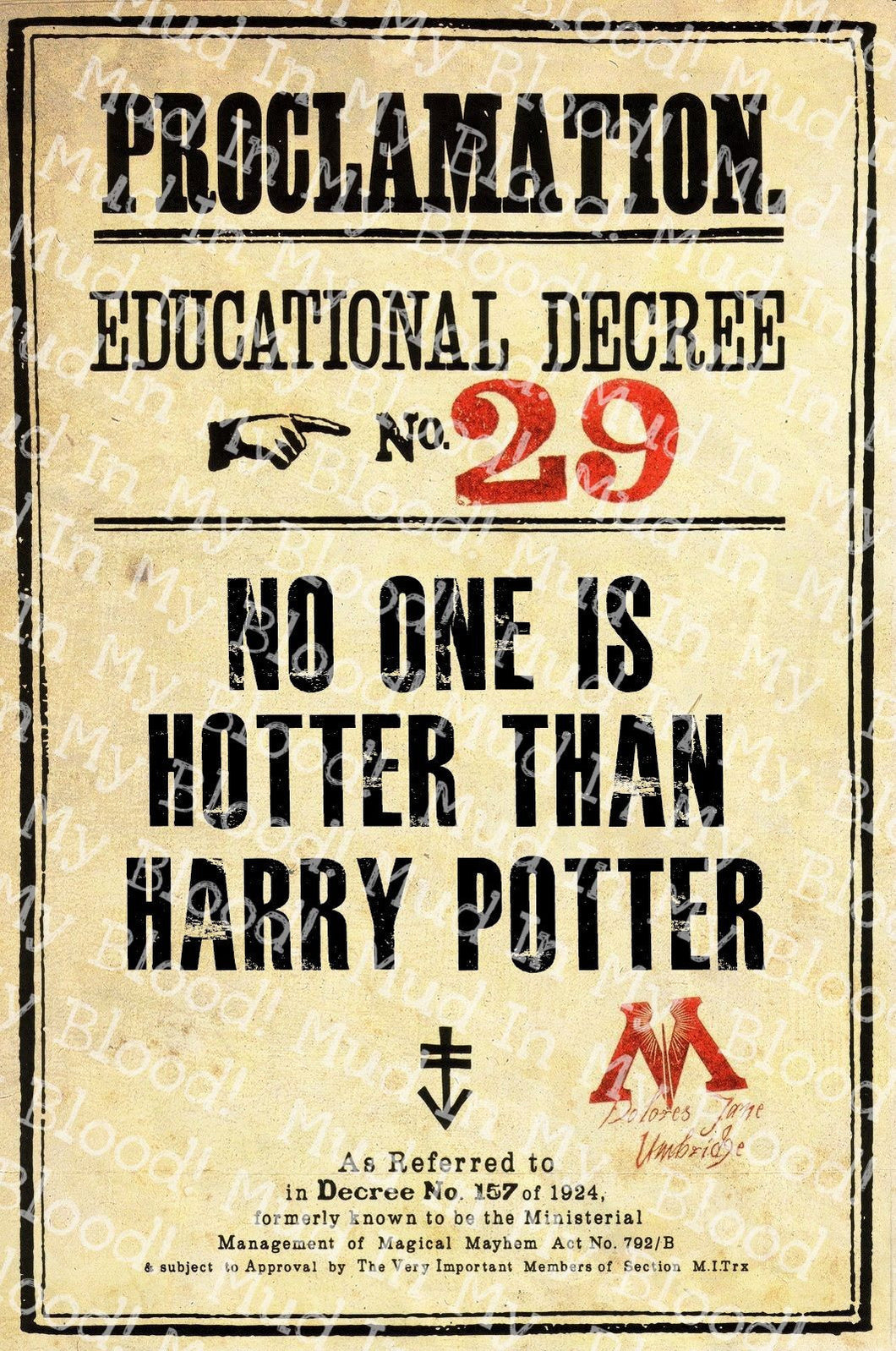 No One Is Hotter Decree Poster