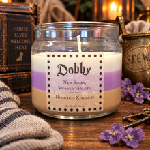 Elf Scented 4oz Candle- New socks, Sugared Violets, School Kitchens