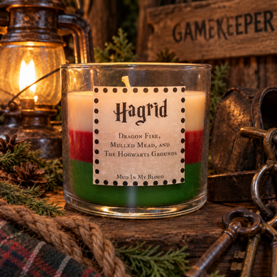 Game Keeper Scented 4 oz Candle- Dragon Fire, Mulled Mead, School Grounds