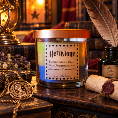 Bright Witch Scented 4oz Candle- Grass, Parchment, and Toothpaste