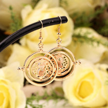 Spinner Earrings with Hourglass