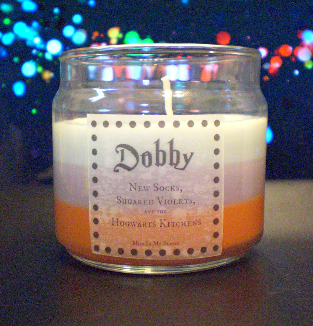Elf Scented 4oz Candle- New socks, Sugared Violets, School Kitchens