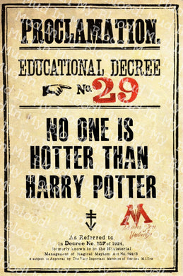 No One Is Hotter Decree Poster